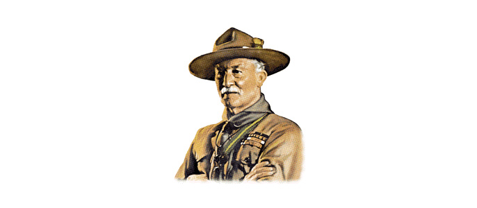 Oprichter van scouting Baden Powell